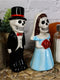 Dias De Los Muertos Wedding Sermon Sugar Skulls Ceramic Salt Pepper Shakers