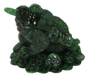 Acrylic Jade Green Resin Feng Shui Jin Chan Fortune Money Frog Statue Figurine