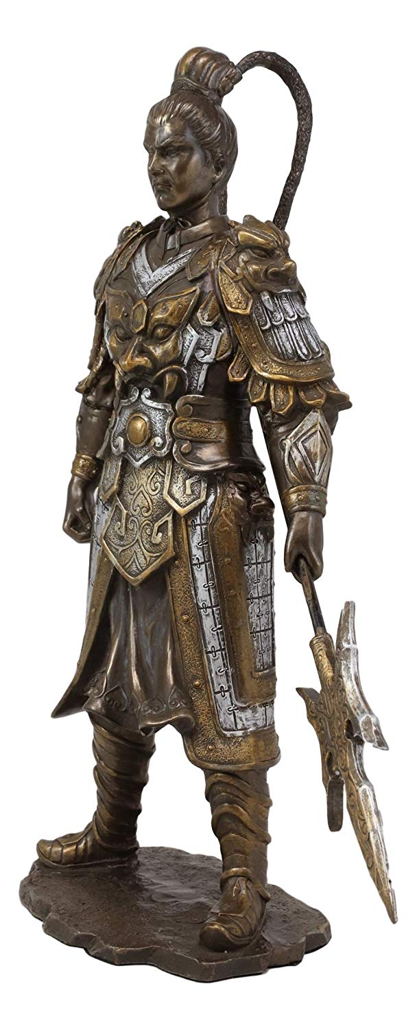 Ebros Gift Formidable Rogue Warlord Warrior Hero Flying General Lu Bu Statue 12.25" Tall Romance of The Three Kingdoms Han Dynasty Character Collectible Figurine