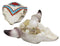 Ebros Southwest Western Steer Bull Cow Skull with Tribal Navajo Design Jewelry Box Figurine Accent 10.5" Long DOD Day of The Dead Macabre Skulls Trinkets Keys Knick Knacks Coins Storage Container