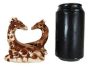 Zoo Safari Giraffe Lovers Ceramic Magnetic Salt Pepper Shakers Set Figurines
