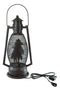 Old Fashioned Rustic Western Cowboy Electric Metal Lantern Lamp Or Shadow Caster