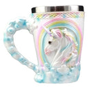Ebros Gift Sacred Heavenly Rainbow Unicorn Mug 12oz Celtic Knots Rim Magical Elixir Of Youth Beer Stein Tankard Coffee Cup Drink 5"H