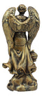 Ebros Bronzed Greek Orthodox Christian Church Archangel Of The Angelic Council Statue 5" Tall Figurine (Sealtiel The Prayer Of God)