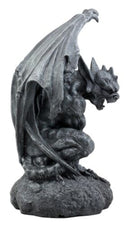 Ebros Warden Large Cathedral Guardian Crouching Winged Gargoyle Statue 12.5"H
