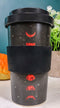 Lunar Moon Phases With Night Stars Reusable Travel Mug Cup W/ Lid And Sleeve