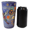 Purple Japanese Crane & Florals Ceramic Travel Mug Cup 12oz With Lid Hot Or Cold
