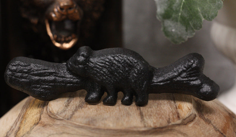 Cast Iron Rustic Western Black Bear Drawer Cabinet Door Pulls Hardware 12 Pack