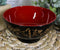Ebros Made In Japan Black Red And Royal Gold Lacquer Copolymer Bowl 8oz Set Of 6