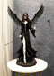 Large 24"H Gothic Lady Grim Reaper Raven Dark Death Angel With Scythe Statue