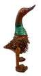 Balinese Wood Handicrafts "Bebek Akar" Duck Albesia Root Art Figurine 10"H