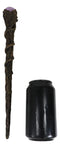 Ebros Merlin Greenman Cosplay Magic Wand with Purple Orb 14" Long Fantasy Decor