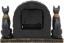 Ebros Ancient Egyptian Bastet Table Clock Statue 6.75" Long with Roman Numerals