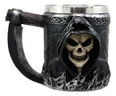 Skeleton Ghost Grim Reaper With Scythe Death Tankard Coffee Beer Mug Cup Death