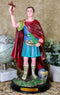 Saint Expedite Roman Centurion Christian Martyr Figurine Brass Plate Base 12"H