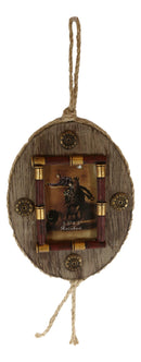 Western 12 Gauge Shotgun Shells Red Gold Tone Bullets Wall Picture Frame Decor