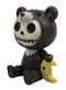 Ebros Furry Bones Kuma The Black Teddy Bear Costume Skeleton Figurine 3"H