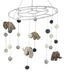 Fiona Walker England Handmade Organic Safari Elephant Nursery Mobile Baby Room