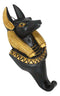 Egyptian God Of Afterlife Dead Anubis Wall Hook Decor Accent For Coats Leashes