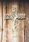 Ebros Gift 12" Tall Faux Stone Rustic Western Tree of Life Filigree Lace Design Wall Cross Decor Hanging Resin Sculpture Catholic Christian Country Cabin Lodge Accent Decorative Crosses