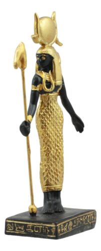 Egyptian Goddess Of Motherhood Hathor Dollhouse Miniature Statue Gods Of Egypt