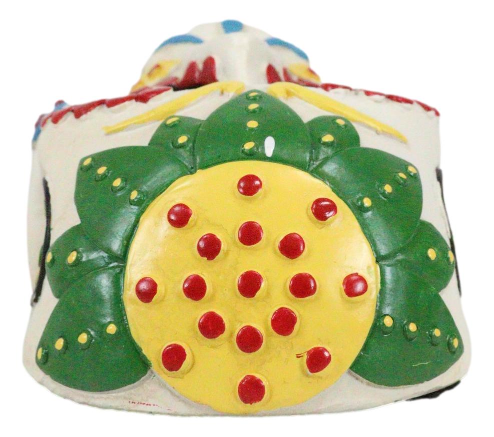 Day of The Dead White Sunflower Sugar Skull Wall Bottle Opener Home Kitchen - Ebros Gift