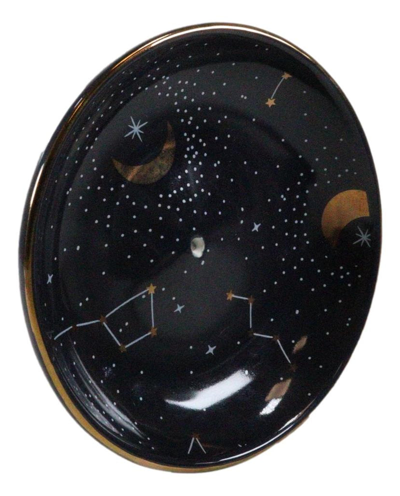 Sacred Symbol Astrology Constellation Moon And Stars Incense Holder Trinket Dish