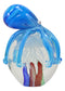 Ebros Hand Blown Glass Glow In The Dark Jellyfish W/ Blue Octopus Figurine