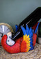 Rio Rainforest Jungle Red Scarlet Macaw Parrot Wine Bottle Holder Caddy Figurine