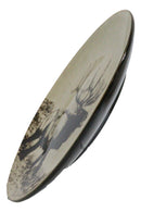 Ebros Forest Giant Emperor Bull Elk Large Round Dinner Plate Set of 2 10.75"D