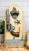 Wooden Rustic Wild West Cowboy Pistol Revolver Western Star Beer Bottle Opener