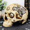 Ebros 7"L Steampunk Three Eyed Sun God Wheel Gearwork Robot Half Jaw Skull Statue 3D