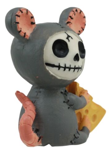 Furrybones Voodoo Mouse With Muenster Cheese Skeleton Figurine Collectible 2.5"H