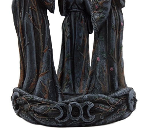 Ebros Triple Goddess Maiden Mother & Crone Backflow Cone Incense Burner