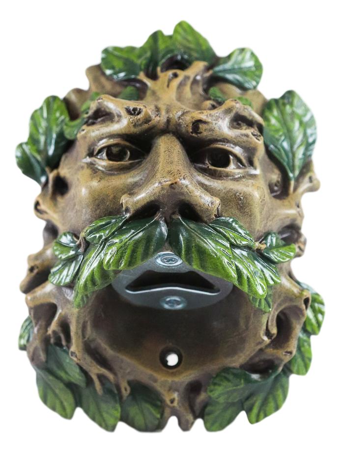 Ebros Celtic Greenman Wall Mounted Bottle Opener 6"H Home Decor