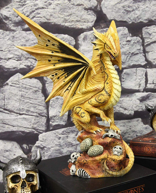 Ebros Desert Sand Element Adult Mother Dragon Statue Anne Stokes Figurine