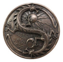 Double Dragon Alchemy Night And Day Yin Yang Astrology Fusion Wall Plaque Decor