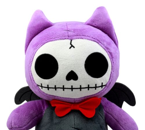 Furry Bones Skeleton Flappy The Bat With Red Bow Tie Plush Toy Doll Collectible