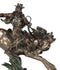 Rustic Western Rodeo Cowboy Riding On Galloping Wild Mustang Horse Figurine