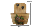 Ebros Western Moose By Pine Trees Forest And Trail Wall Planter Or Mail Holder