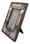 Military Patriotic USA Flag Star Veteran Memorial Our Hero 4"X6" Picture Frame