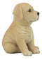 Ebros Realistic Sitting Adorable Labrador Puppy Statue 6.75" Tall Pet Pal
