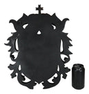 Ebros Large Medieval Heraldic Royal Lion Coat of Arms King Crown Shield Plaque