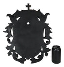 Ebros Large Medieval Heraldic Royal Lion Coat of Arms King Crown Shield Wall Plaque