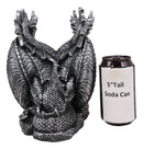 Ebros Hydra Dragon Wine Bottle Holder Statue 9" Tall Fantasy Caddy Kitchen Decor