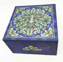 Lisa Parker Legendary Greenman Folklore Woodland Green Man Jewelry Mirror Box