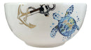 Marine Blue Sea Turtle Ceramic Large Soup Salad Rice Pasta Serving Bowl 95oz - Ebros Gift