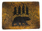 Rustic Western Black Bear By Pine Trees Forest Silhouette Bar Soap Dish Holder