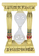 Ebros Gift Egyptian Memphis Palace Pillar Hieroglyphs Column Sandtimer Desktop Figurine