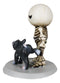 Halloween Unfortunate Skeleton Boy Lucky Gets Peed On by A Stray Dog Figurine